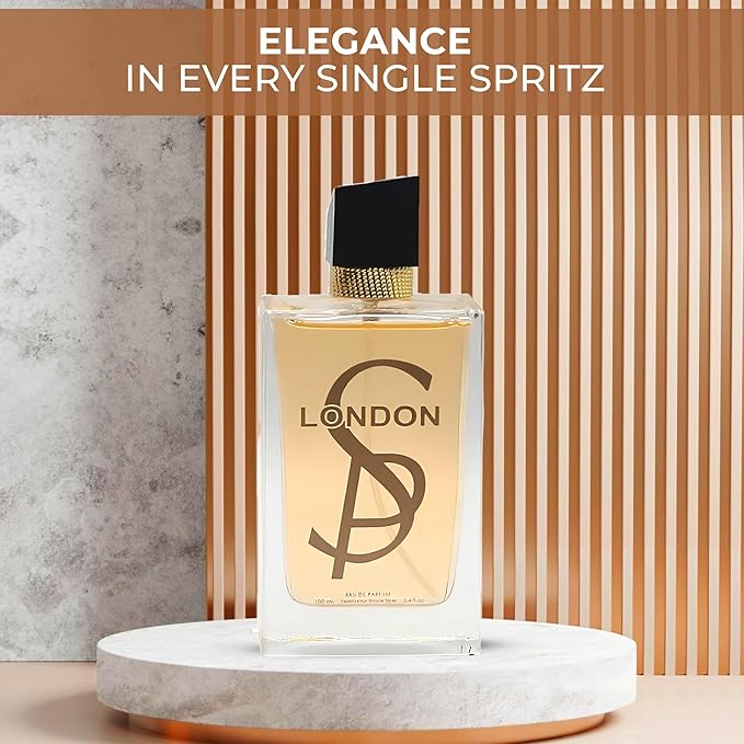 London SP Women Natural Spray Eau De Parfum – Chic And Sophisticated Women Perfume 3.4 Fl Oz Fragrance For Modern Elegance