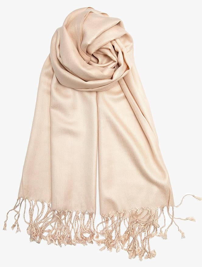 Achillea Soft Silky Pashmina Scarf for Women – Shawl Wrap for Evening Dresses, Bridesmaids, Weddings & Everyday Wear