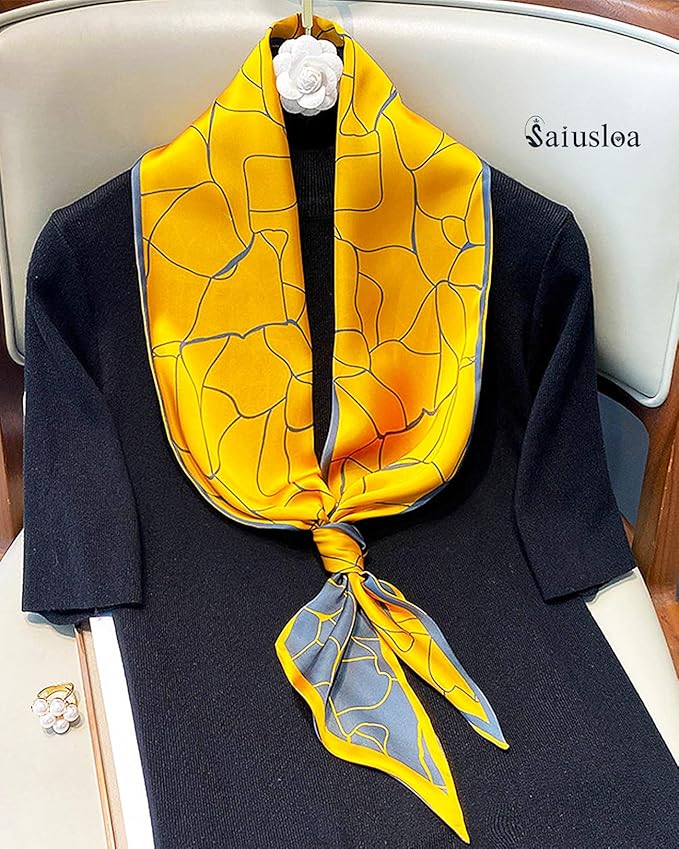 Purse Scarf For Handbags Head Scarves For Women's Hair Bags Scarfs Long Skinny Scarves Fashion Silky