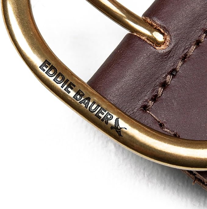 Eddie Bauer Women's Casual Leather Belts with Durable Metal Buckle