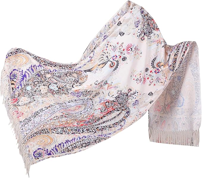 Scarf Shawl Wraps for Women Pashmina Soft Cashmere Scarf Printed Large Blanket Scarf Warm for Fall Winter