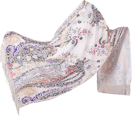 Scarf Shawl Wraps for Women Pashmina Soft Cashmere Scarf Printed Large Blanket Scarf Warm for Fall Winter