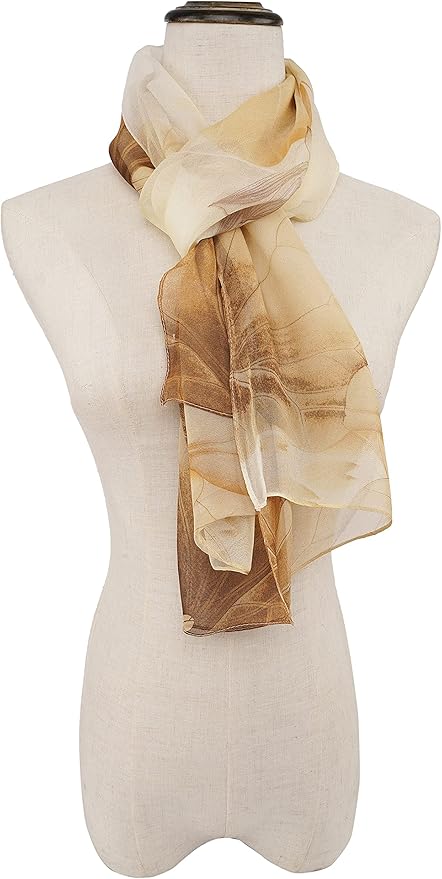 YOUR SMILE Ladies/Women's Lightweight Floral Print/Solid Color mixture Shawl Scarf For Spring Summer season