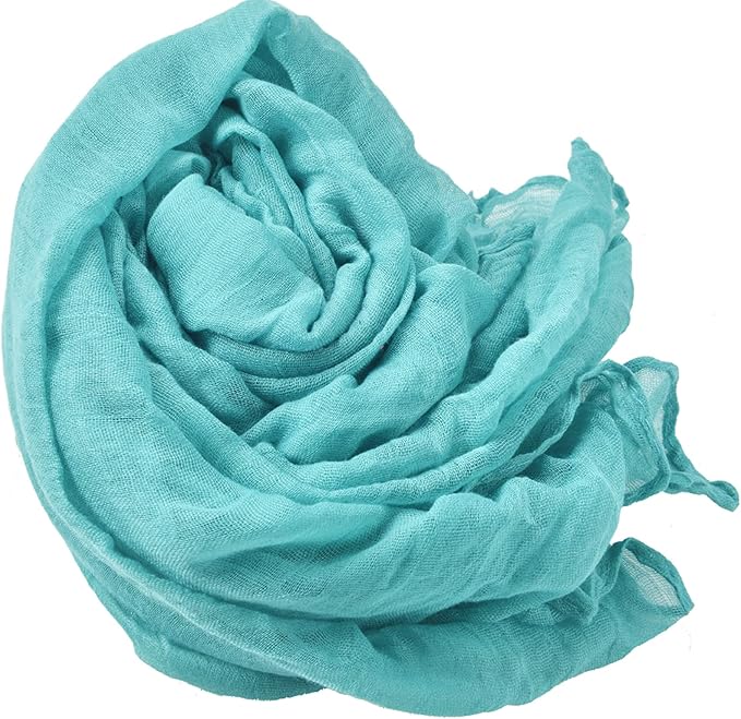 woogwin Women's Cotton Scarves Lady Light Soft Fashion Solid Scarf Wrap Shawl