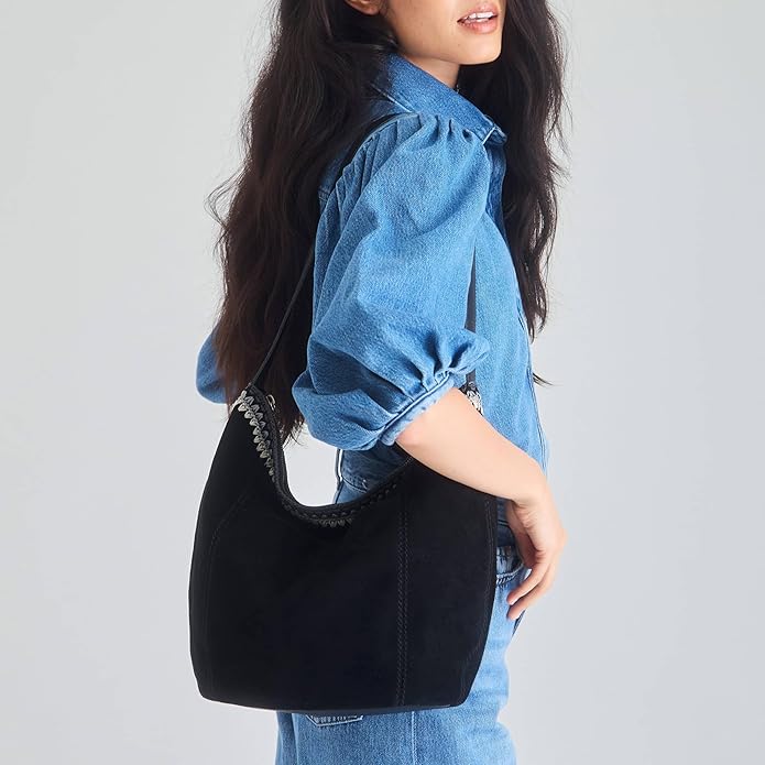 The Sak Sequoia Hobo Bag - Premium Large Leather Women's Handbag for Everyday & Travel - Durable Purse With Zipper Pocket