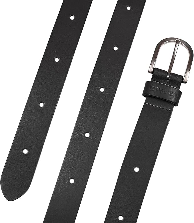 Eddie Bauer Women's Casual Leather Belts with Durable Metal Buckle