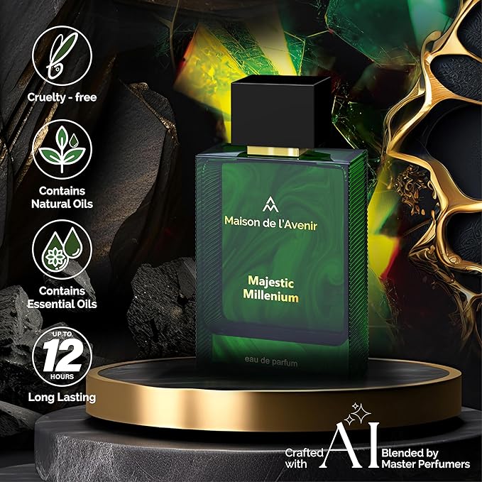 Maison de l'Avenir Majestic Millennium – SUPERNOVA COLLECTION | Spicy Fragrance | Unisex Cologne & Perfume | Natural & Essential Oils | Eau de Parfum (36 Hours) | Made in UAE | 100ml / 3.4 fl. oz.