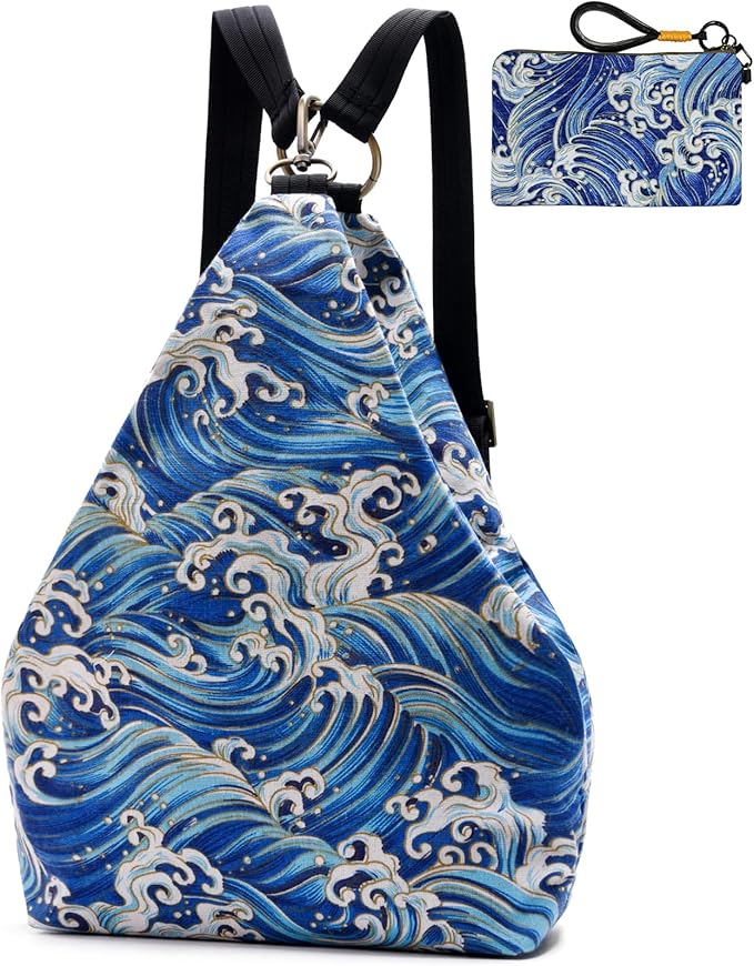 Black Butterfly Premium Backpack for Women, Bohemia Style Fashion Casual Daypack Backpack, Small Backpack Purse (13-blue Plus)