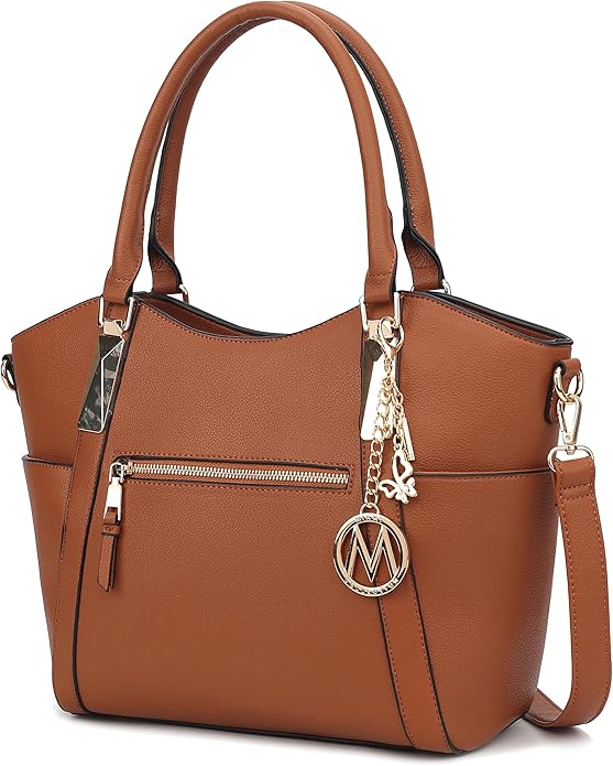 MKF Collection Tote Bag for Women Vegan Leather Shoulder Bag – Top-Handle Purse, Ladies Handbag by Mia K