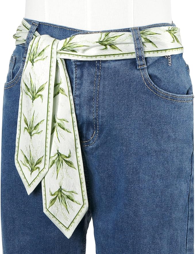 1 Pack Purse Scarf Handbags Skinny Twill Hair Scarves Narrow Neck Scarf Band Women Fashion Accessories Bag Charms