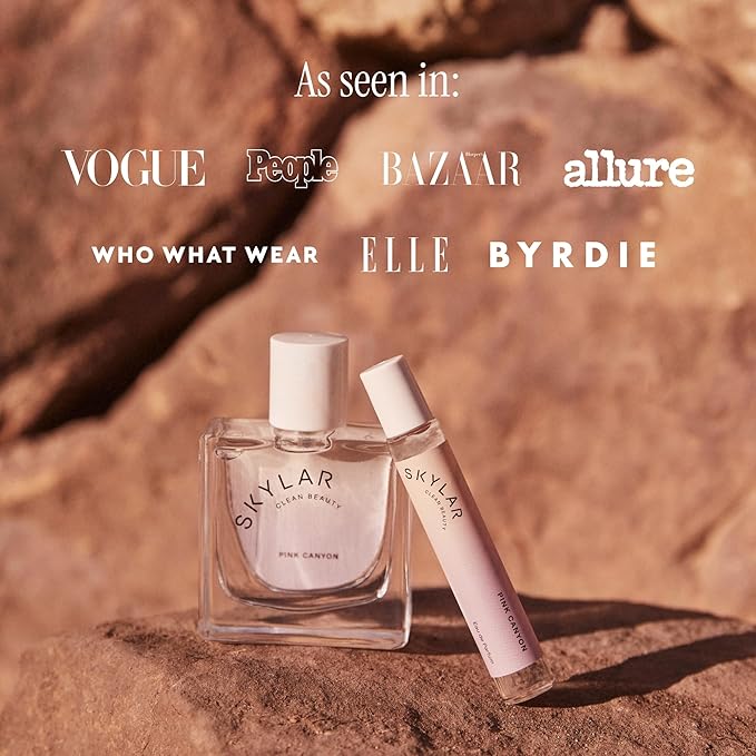 Skylar Pink Canyon Eau de Parfume - Hypoallergenic Perfume for Women & Men, Vegan & Safe for Sensitive Skin - Woody Citrus Perfume with Notes of Grapefruit, Pink Salt & Cedar - 1.70 Fl Oz (Pack of 1)