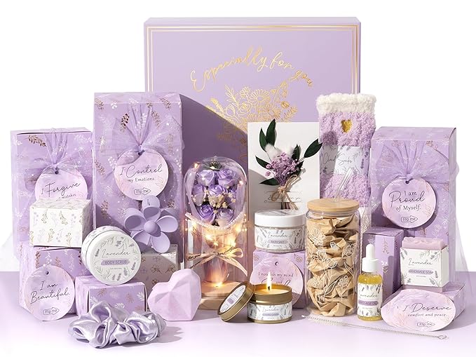 Valentines Gifts for Women & Teenage Girls, 10 Day Self Love Challenge to Unlock 10 Wrapped Spa Gift Baskets, Tween Teen Girl Trendy Stuff Bath Shower Sets Self Care Birthday Gifts Stocking Stuffers