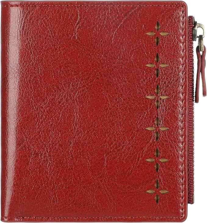 Lavemi Ultra Thin Small Compact Leather Womens Girls Wallets RFID Blocking Credit Card Holder for Women