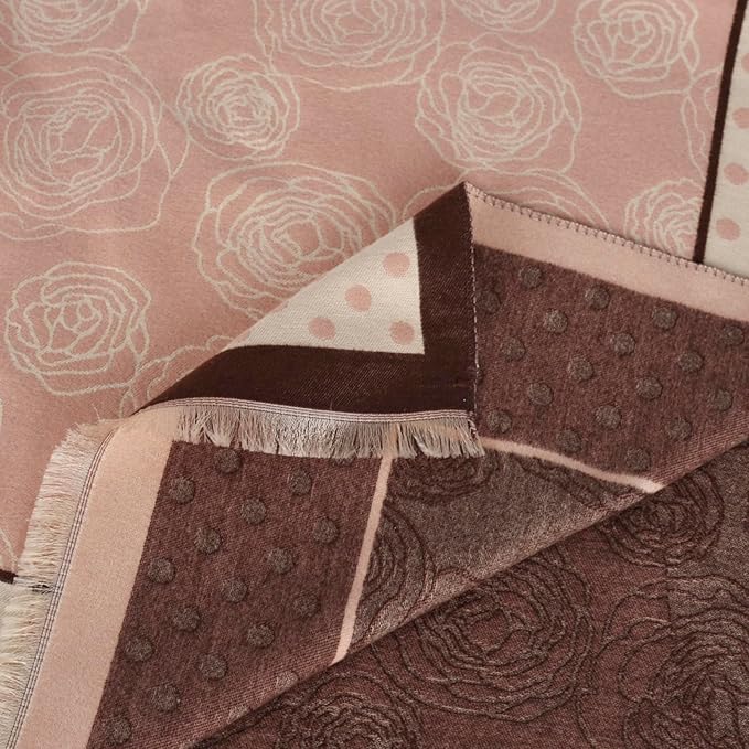 EXTREE Scarfs for Women Pashmina Silky Shawl Wrap for Evening Dressing Blanket Open Front Poncho Cape