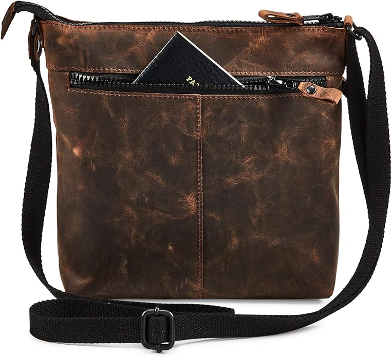Real Leather Purse for Women Crossbody Bag Travel Shoulder Handbag Small Vintage Pocketbook | Real Leather, Travel, Shoulder, Small, Vintage