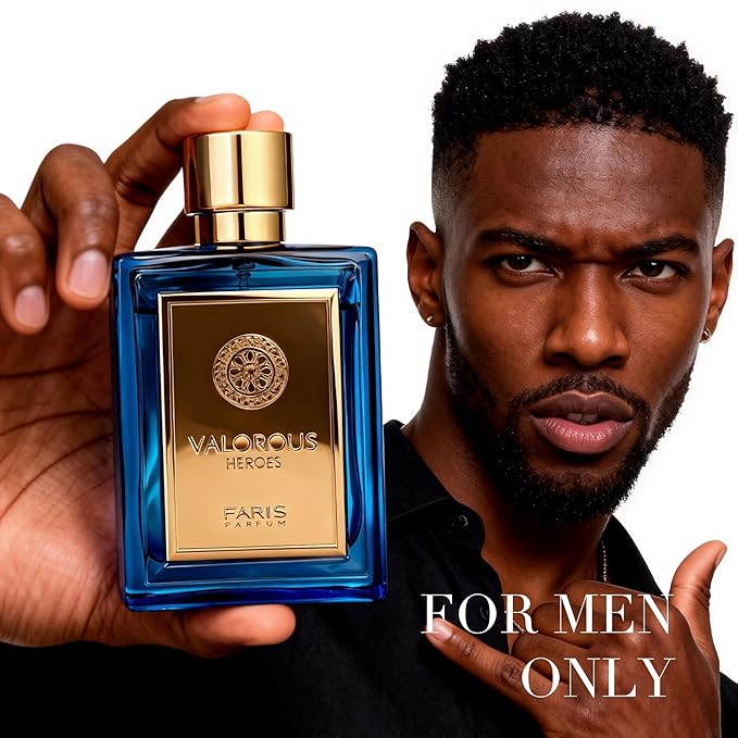 VALORES HEROES Men's Cologne 100ml Woody Oriental Eau de Parfum Citrus Leather Fragrance Gift