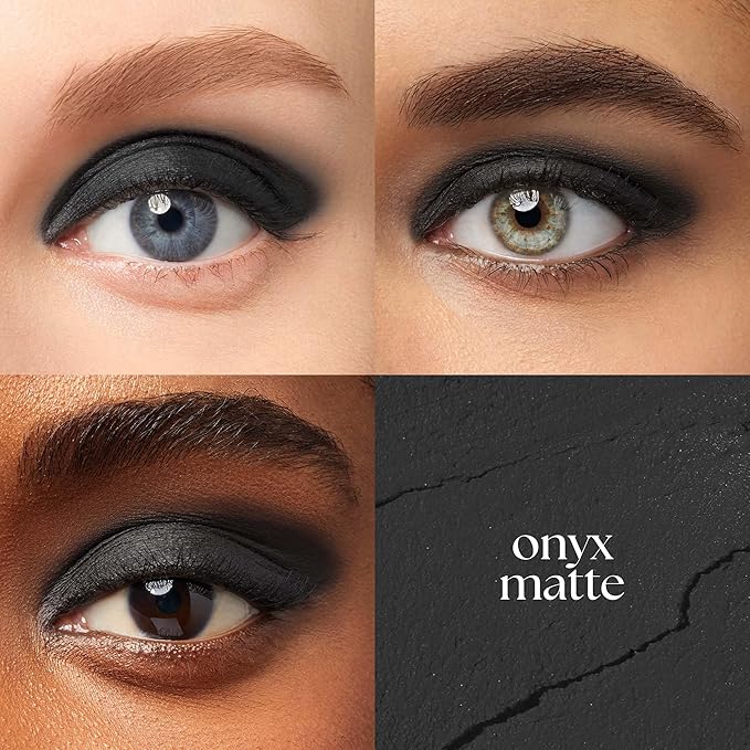 Julep Eyeshadow 101 Cream-to-Powder Waterproof Shadow Stick – Onyx Black Matte – Long-Lasting, Crease-Proof, Smooth Jet-Black Matte Cream Eyeshadow with Built-in Smudger