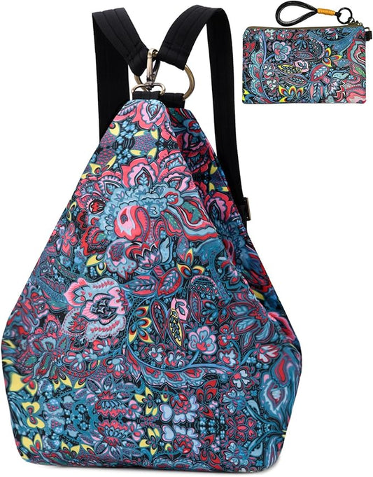 Black Butterfly Premium Backpack for Women, Bohemia Style Fashion Casual Daypack Backpack, Small Backpack Purse (03-blue plus)