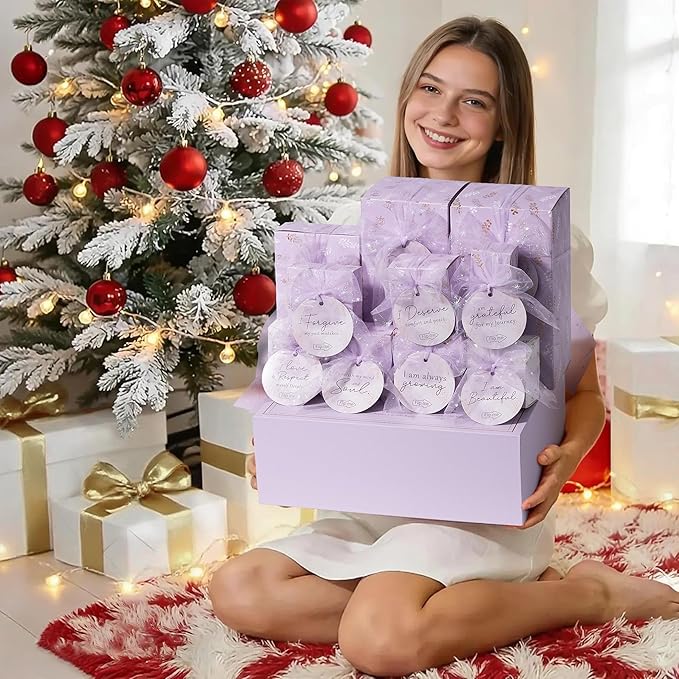 Valentines Gifts for Women & Teenage Girls, 10 Day Self Love Challenge to Unlock 10 Wrapped Spa Gift Baskets, Tween Teen Girl Trendy Stuff Bath Shower Sets Self Care Birthday Gifts Stocking Stuffers