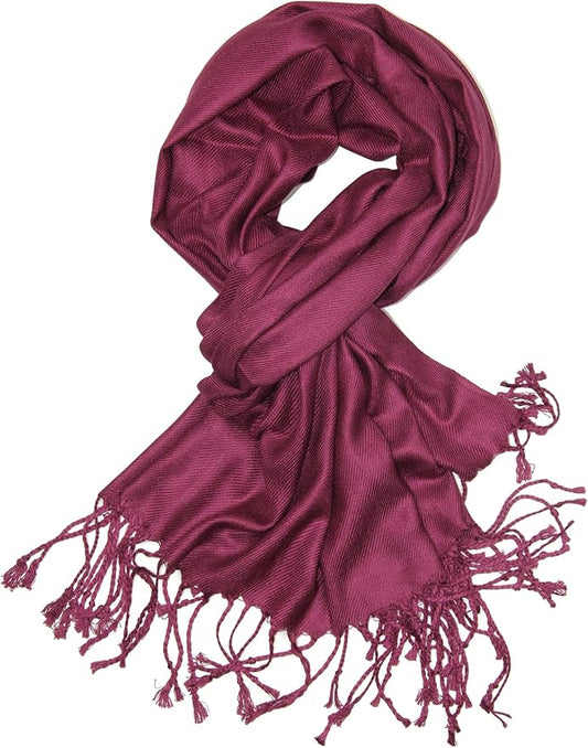 Achillea Soft Silky Pashmina Scarf for Women – Shawl Wrap for Evening Dresses, Bridesmaids, Weddings & Everyday Wear