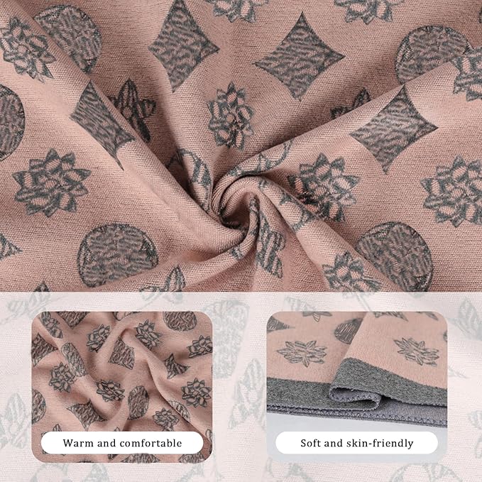 EXTREE Scarfs for Women Pashmina Silky Shawl Wrap for Evening Dressing Blanket Open Front Poncho Cape