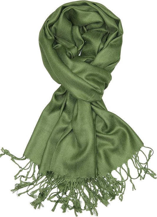 Achillea Soft Silky Pashmina Scarf for Women – Shawl Wrap for Evening Dresses, Bridesmaids, Weddings & Everyday Wear