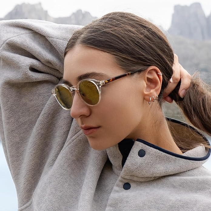 ZENOTTIC Polarized Round Sunglasses, Stylish Sunglasses for Men and Women Retro Classic, Multi-Style Selection