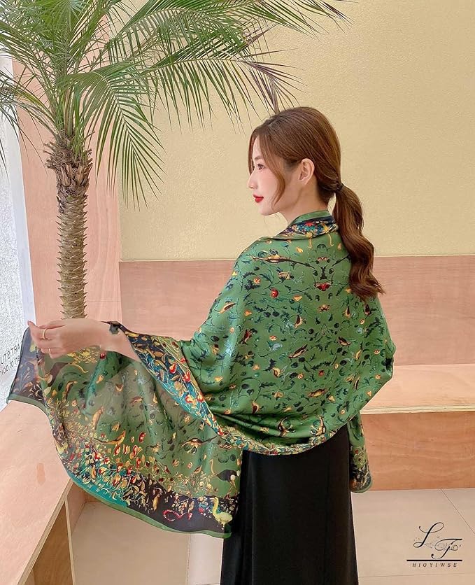 Shawl Scarf For Women Lightweight Scarves Floral Pattern Formal Evening Dressesformal Shawl Summer Wraps