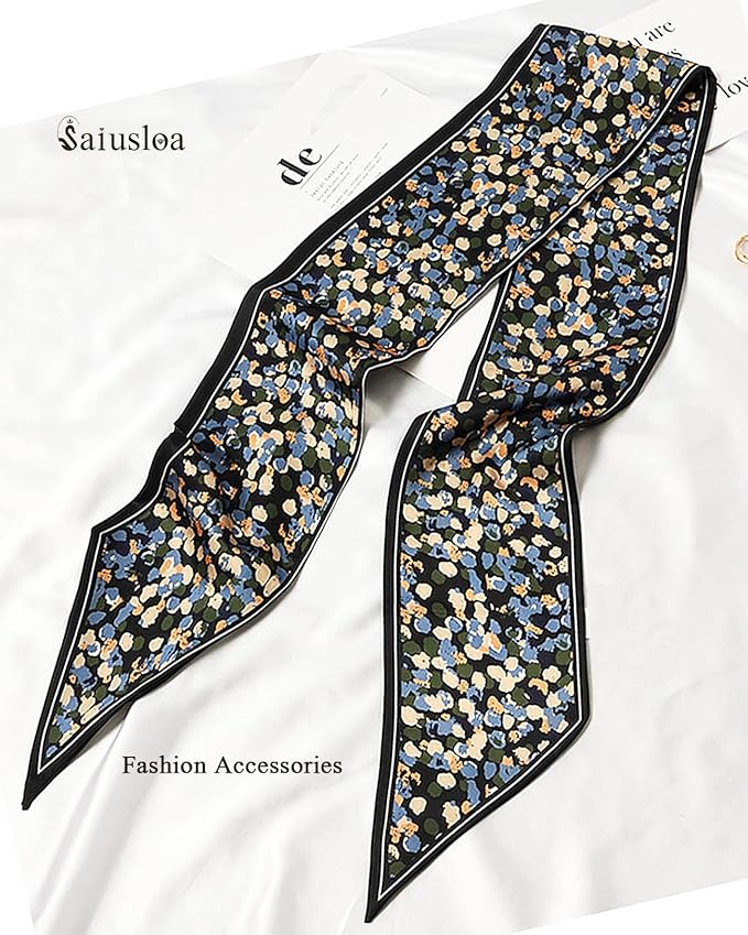Purse Scarf For Handbags Head Scarves For Women's Hair Bags Scarfs Long Skinny Scarves Fashion Silky
