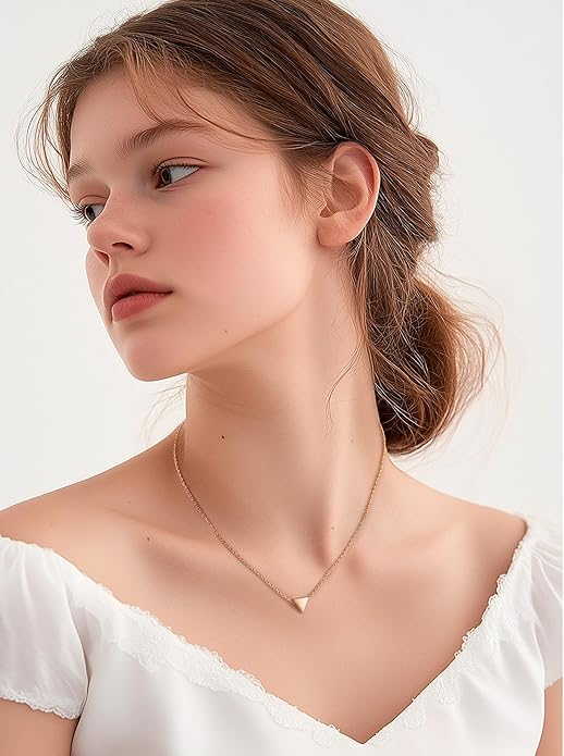 PROSILVER 925 Sterling Silver Necklace for Women | Dainty Delicate Adjustable Choker with Heart/Star/Moon/Vertical Bar Pendant, Hypoallergenic Tarnish Resistant Everyday Jewelry Gift for Her