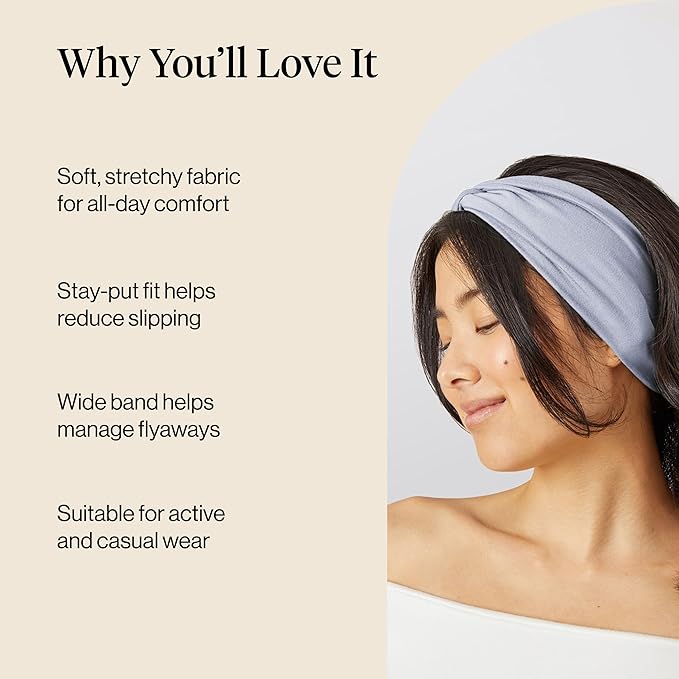 Kitsch Wide Headbands for Women - Fashion Sports Headband for Workout, Yoga, Gym, Running, Exercise | Stretchy Head Bands| Hair Accessories | Ideal Gifts for Women - Garden Bouquet, 2pcs