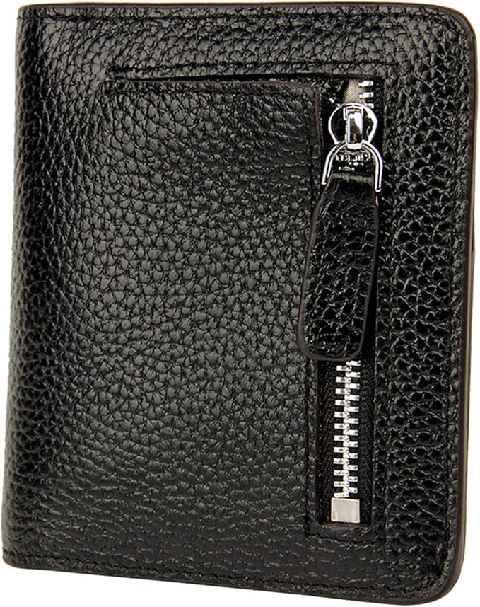 AINIMOER Small Leather Wallet for Women, Ladies Credit Card Holder RFID Blocking Women's Mini Bifold Pocket Purse