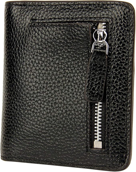 AINIMOER Small Leather Wallet for Women, Ladies Credit Card Holder RFID Blocking Women's Mini Bifold Pocket Purse
