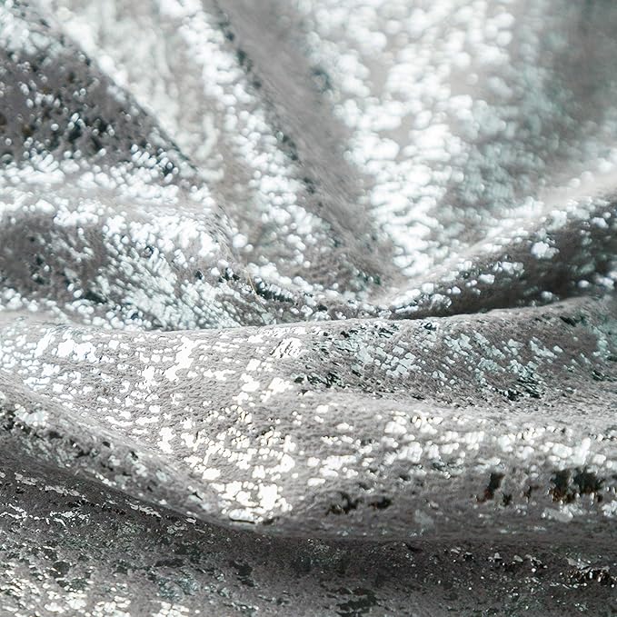 Xinrjojo Set of 2 Throw Pillow Covers, Cushion Cases, Decorative Square Pillow Case for Home Sofa Couch Chair Back Seat Bedroom Car, Invisible Zipper, 24 x24 Inch (Silver- Light Gray)
