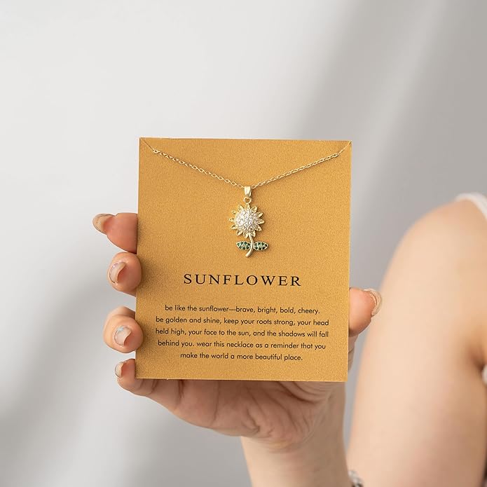 Baydurcan Dainty Gold Necklace for women - 14K Gold Plated Pendant Necklaces Gifts for Friends Sister Mother, Birthday, Christmas, Graduation, Inspirational Gifts