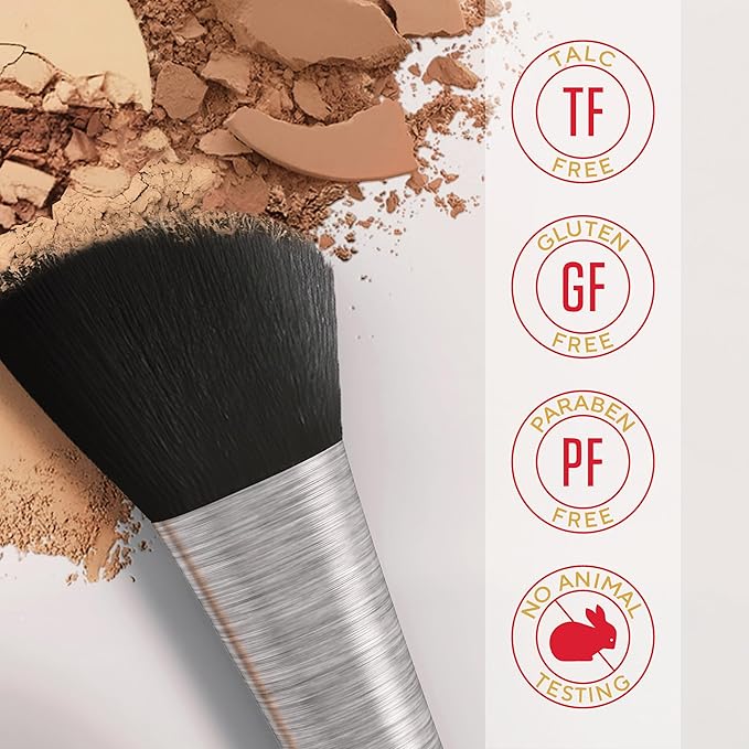 MIRABELLA - Invincible for All Pure Press Foundation, HD-Finish Pressed Powder, Buildable Mineral Pressed Powder Compact with Jojoba & Triglyceride, Age-Defying Makeup for All Skin Types, Porcelain P2