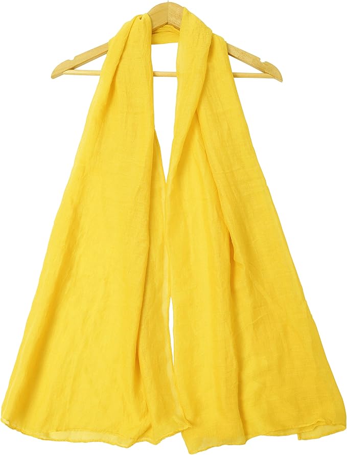 woogwin Women's Cotton Scarves Lady Light Soft Fashion Solid Scarf Wrap Shawl