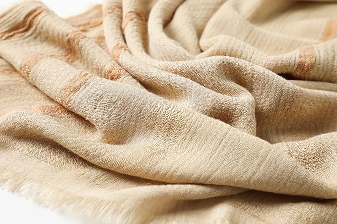 WINCESS.YU Women Gradient Scarf Long Shawls and Wraps Fashion Plain Pashmina Formal Scarf