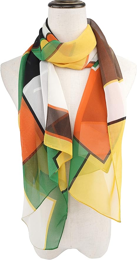 YOUR SMILE Ladies/Women's Lightweight Floral Print/Solid Color mixture Shawl Scarf For Spring Summer season