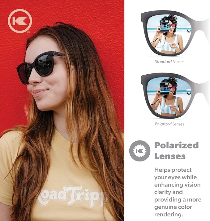 Knockaround Deja Views Polarized Sunglasses for Women & Men - Trendy Sunglasses - UV400 Protection