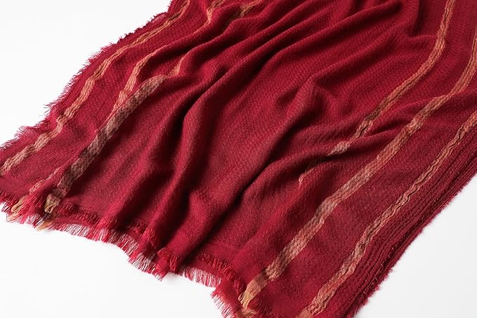 WINCESS.YU Women Gradient Scarf Long Shawls and Wraps Fashion Plain Pashmina Formal Scarf