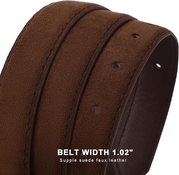 Earnda Belts for Women Faux Leather Waist Belt with Gold/Silver Buckle Casual Jeans Pants Dresses