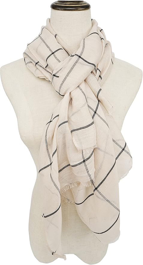 YOUR SMILE Ladies/Women's Lightweight Floral Print/Solid Color mixture Shawl Scarf For Spring Summer season