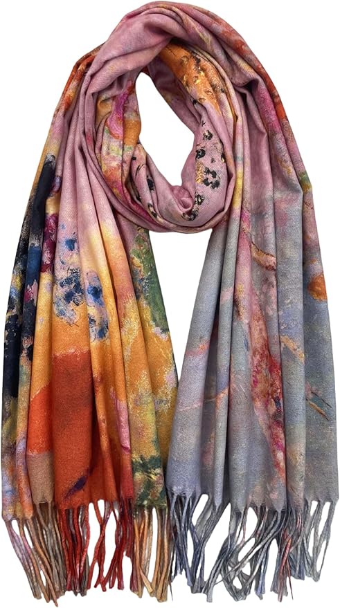 VENVSBEE Van Gogh Art Print Scarf for Women Best Gift Soft Warm Shawl Wrap Pashmina Rave