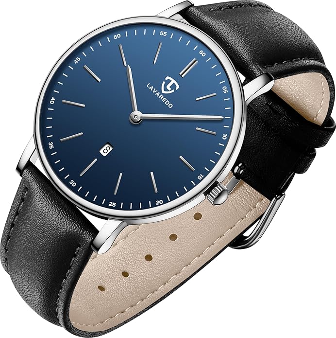 BEN NEVIS Watch, Mens Watch, Minimalist Fashion Simple Wrist Watch Analog Date with Leather Strap