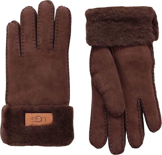 UGG womens Turn Cuff Water Resistant Sheepskin Gloves