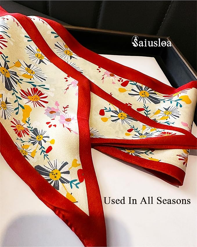 Purse Scarf For Handbags Head Scarves For Women's Hair Bags Scarfs Long Skinny Scarves Fashion Silky