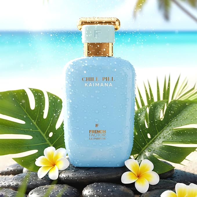 French Factor Chillpill Kaimana Women’s Perfume | Premium Long-Lasting Eau de Parfum | Floral Fruity Amber Fougere with Lavender, Mandarin, Jasmine & Vanilla | 100ml