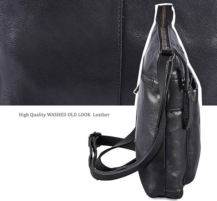 Real Leather Purse for Women Crossbody Bag Travel Shoulder Handbag Small Vintage Pocketbook | Real Leather, Travel, Shoulder, Small, Vintage