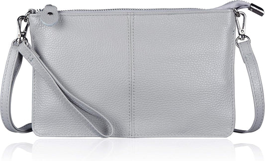 befen Genuine Leather Wristlet Clutch Wallet Purses Small Crossbody Bags for Women with RFID Blocking Card Slots